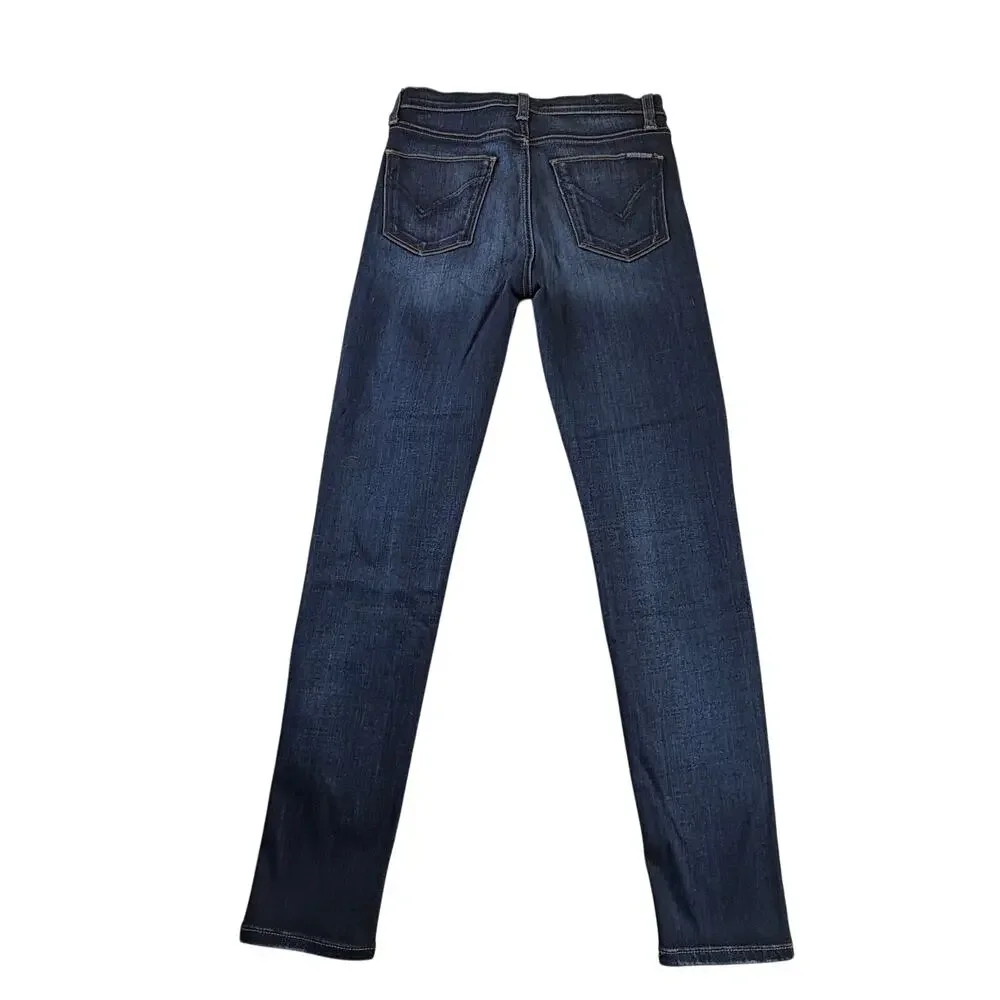 Hudson Skinny Jeans 26 Dark Wash Barbara High Waist Super Skinny Ankle